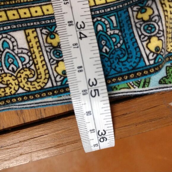 Talbots Dress Colorful Blue Green Paisley Sheath Dress 3/4 sleeve size 10 - Picture 7 of 8